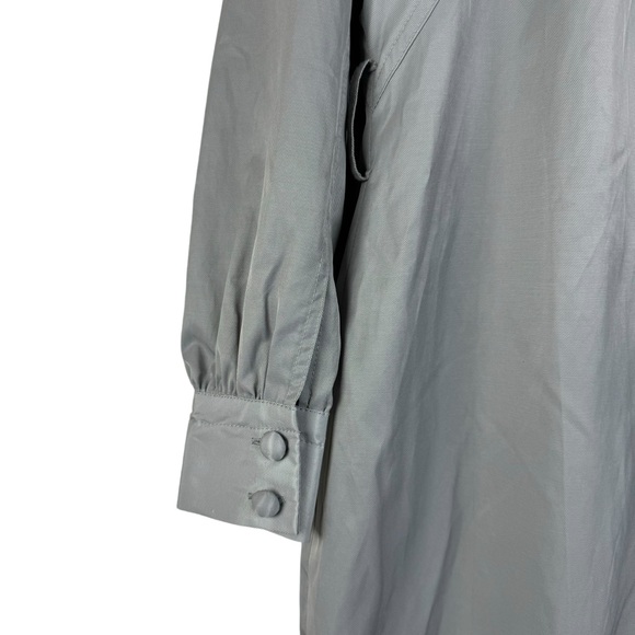 Vertigo Paris Jacket Ruffle Neckline Dusty Green Size Medium - Picture 9 of 11